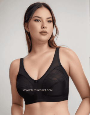 Günlük Balensiz Süngersiz Dantel Detaylı Toparlayıcı Minimizer Siyah