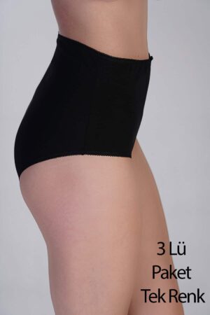 Alternative view of Yüksel Bel Bato Penye 3 lü Külot Siyah