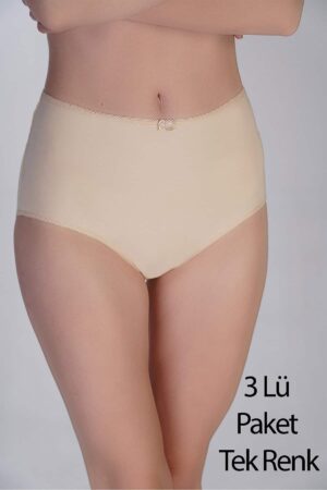 Yüksel Bel Bato Penye 3 lü Külot Ten