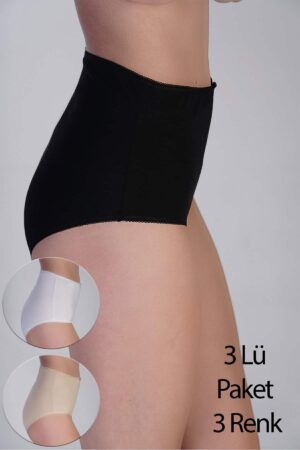 Alternative view of Yüksel Bel Bato Penye 3 lü Siyah Beyaz Ten