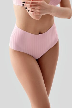 Alternative view of Desenli Yüksel Bel Bato Külot Pembe