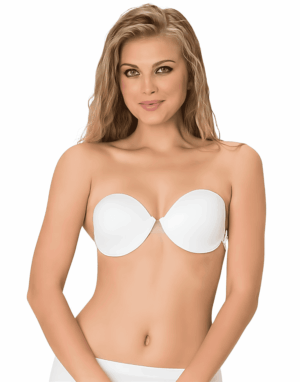 Transparan Sırt Detaylı Günlük Micro Dekolte Sütyen Destekli/Desteksiz Ekru