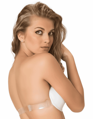 Alternative view of Transparan Sırt Detaylı Günlük Micro Dekolte Sütyen Destekli/Desteksiz Ekru