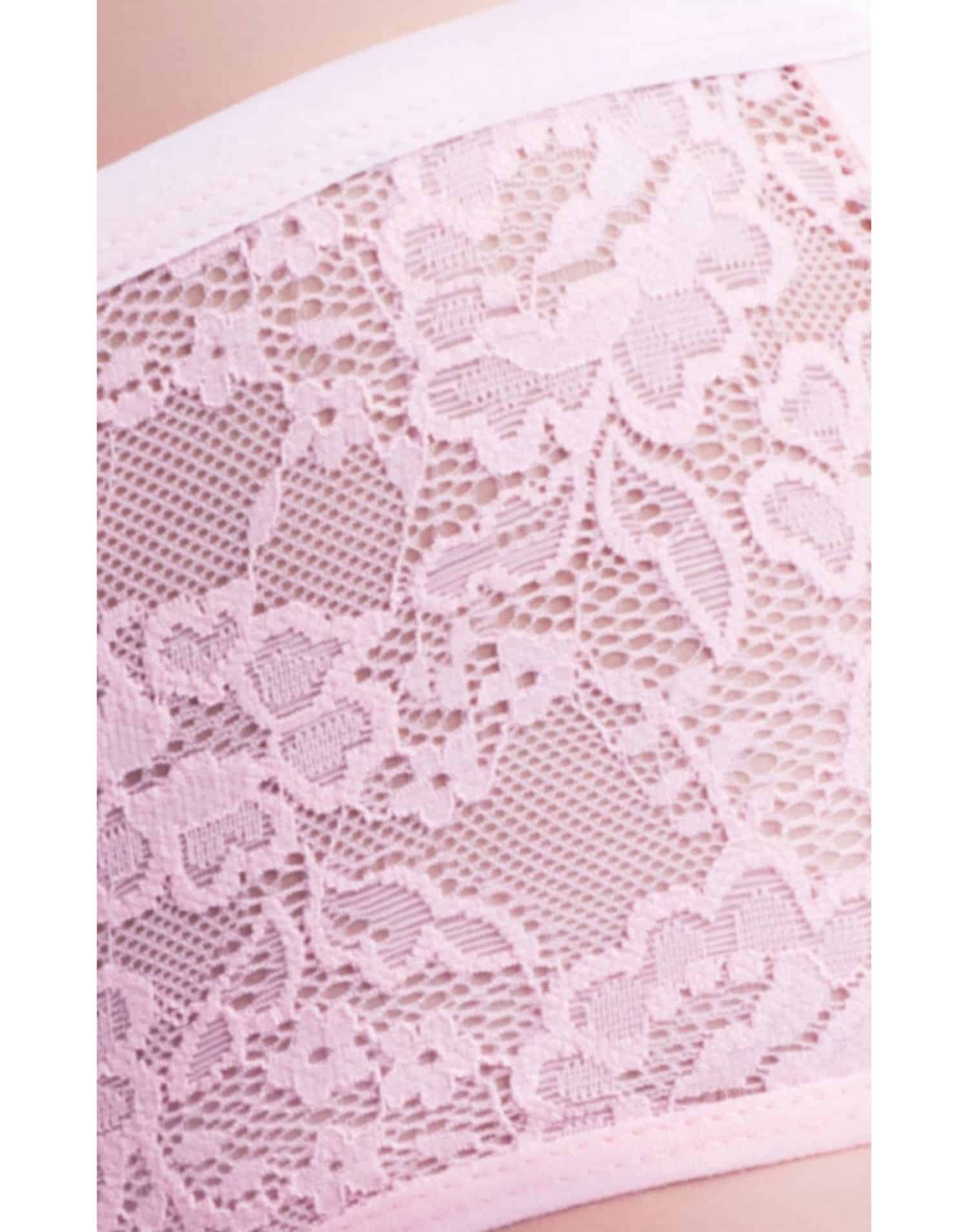 Yüksek Bel Dantelli İşlemeli Külot Toparlayıcı Ten - Görsel 2