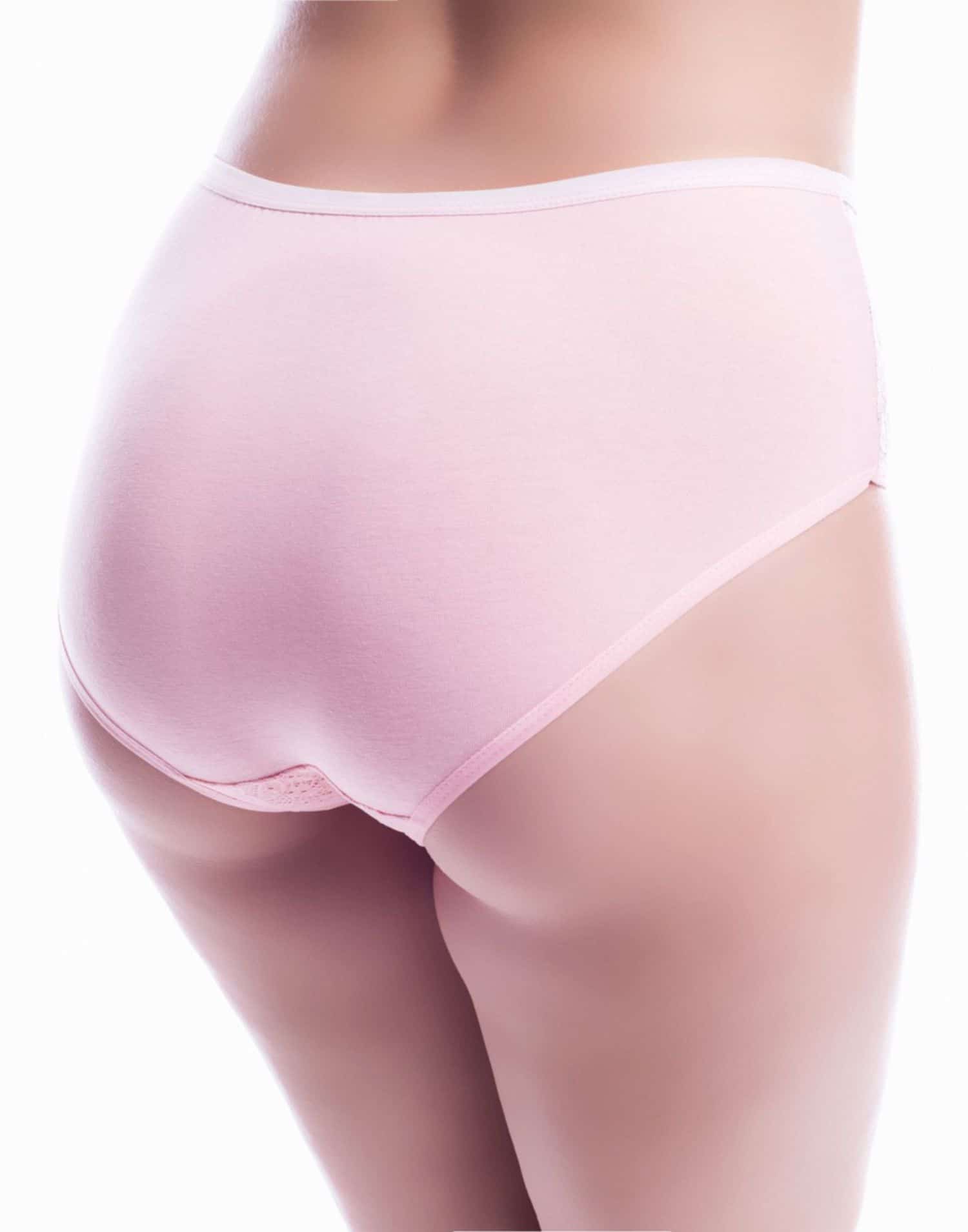 Yüksek Bel Dantelli İşlemeli Külot Toparlayıcı Ten - Görsel 3