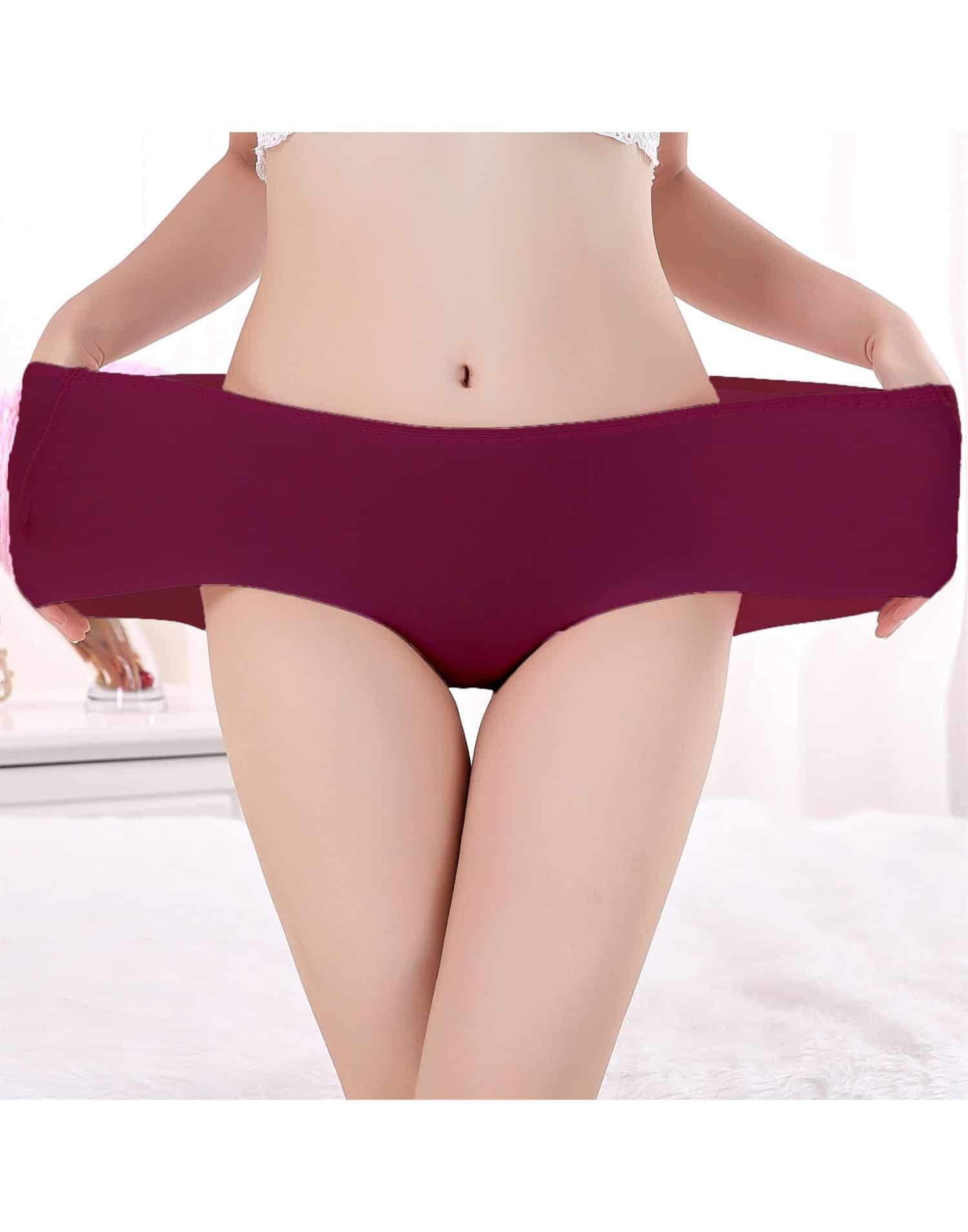 Modal Kumaş Esnek Brazila Külot Mürdüm