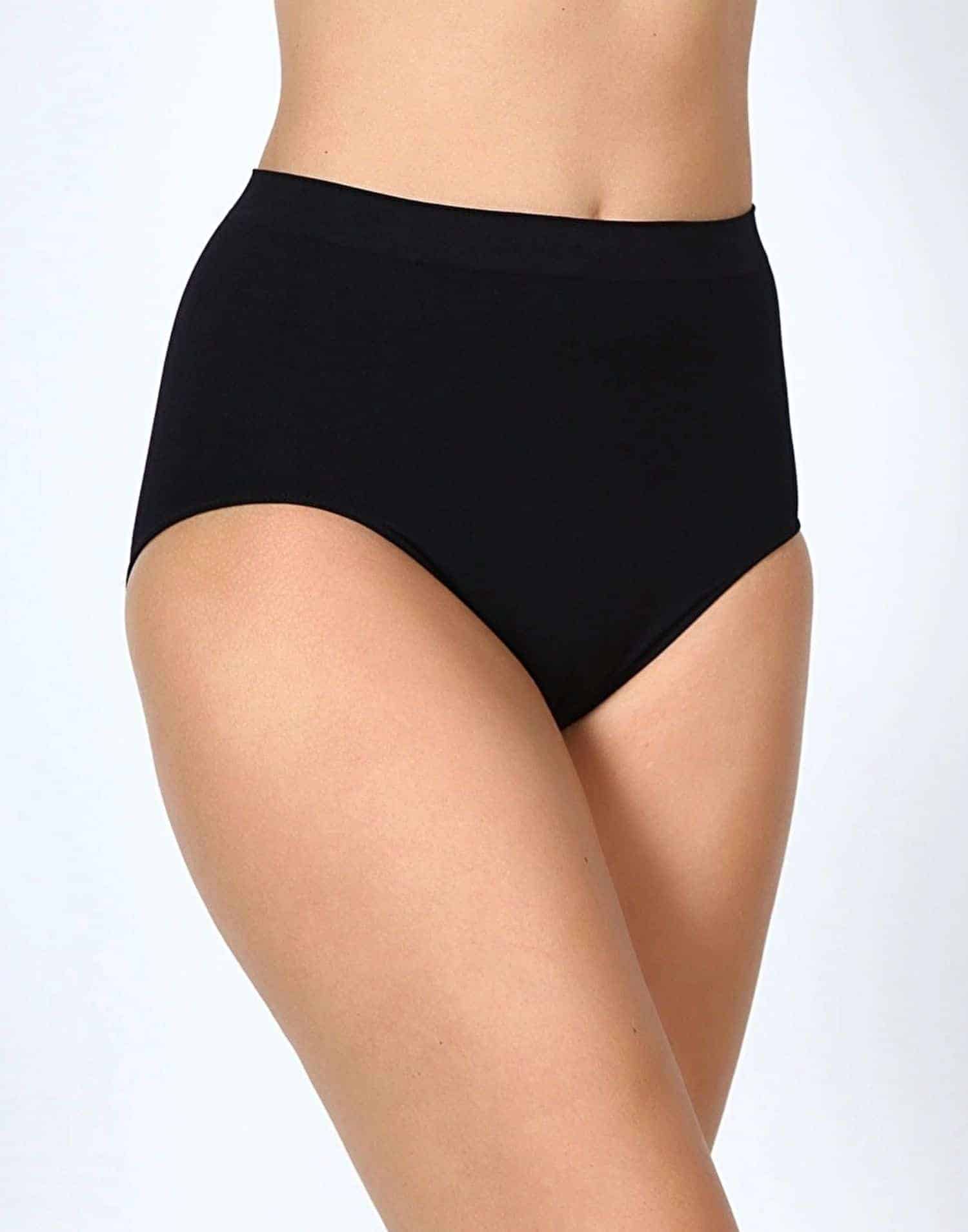 Yüksek Bel Pamuk Toparlayıcı Külot Siyah