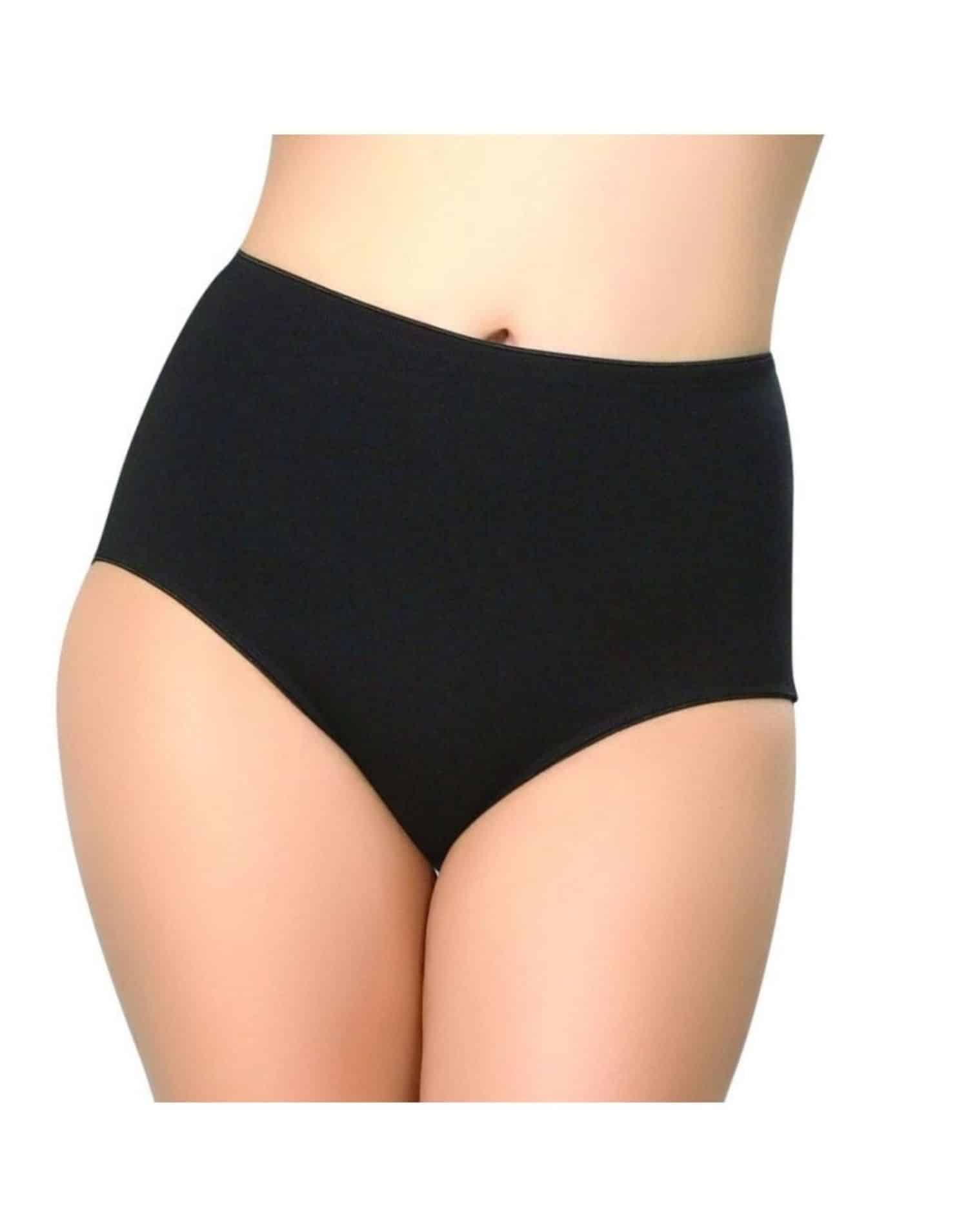 Yüsek Bel Pamuklu Külot Siyah