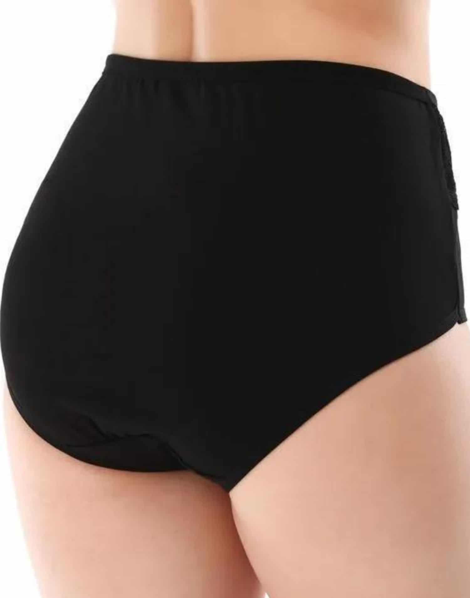 Yüksek Bel Toparlayıcı Külot Korsajlı Siyah - Görsel 2