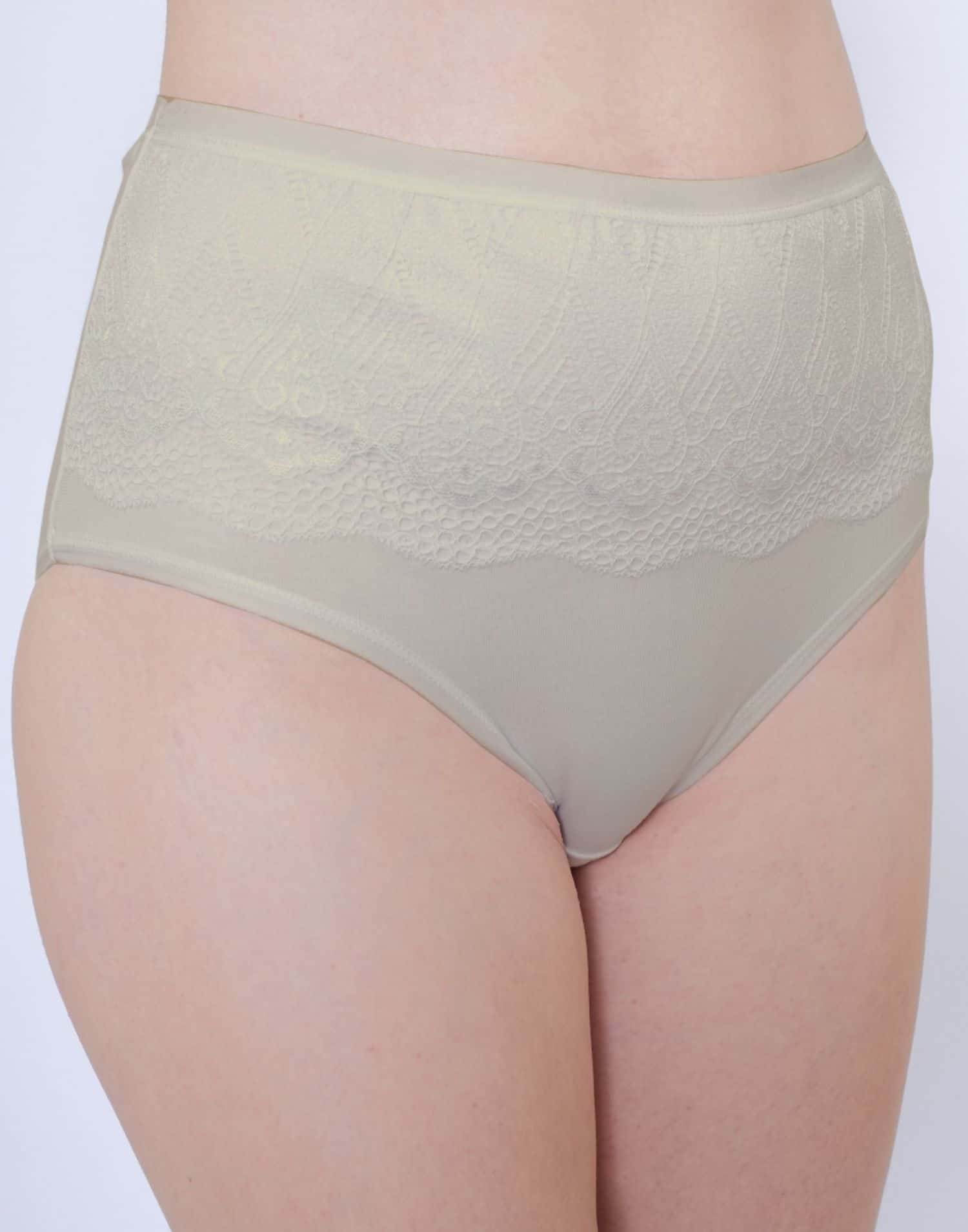 Yüksek Bel Toparlayıcı Külot Korsajlı Ten