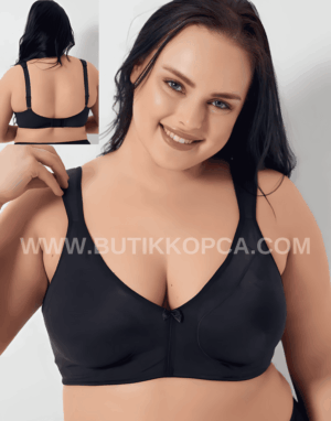 Balensiz Süngersiz Yumuşak Kumaş Günlük Minimizer Siyah