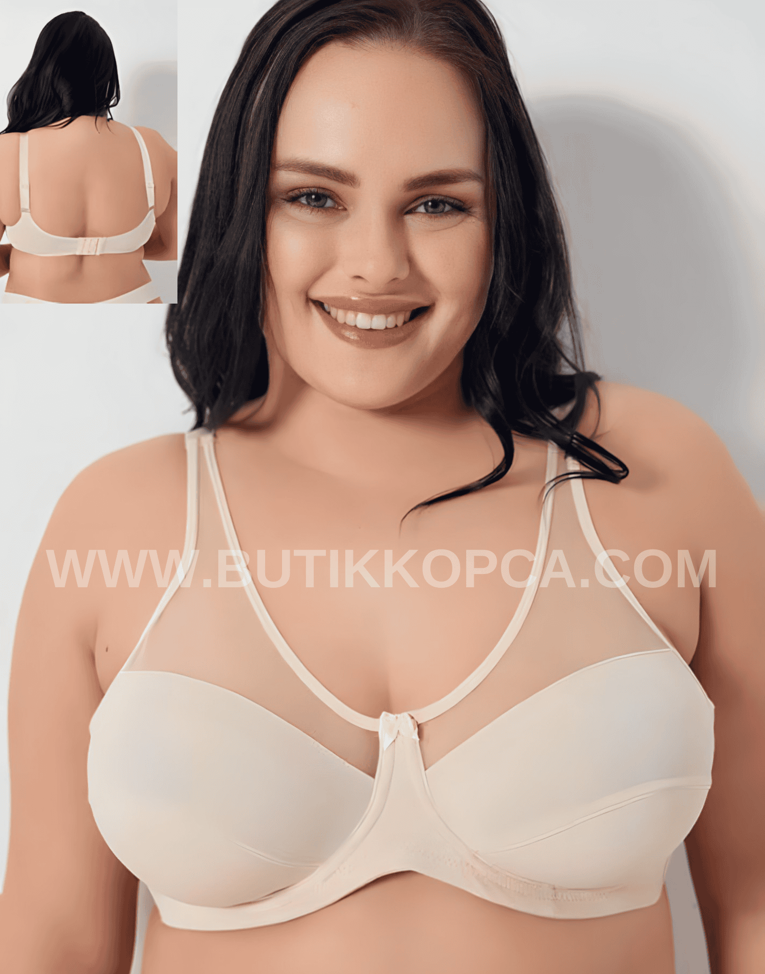 Dikleştirici Cup Dikişli Toparlayıcı Sütyen Süngersiz Ten