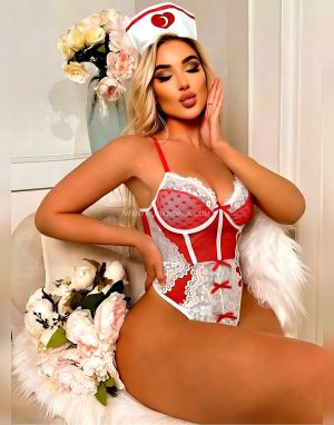 Alternative view of Fantezi Body Hemşire Kostümü