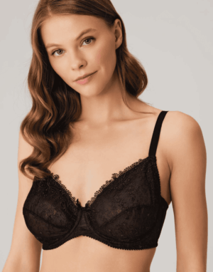 Dantel Detaylı Toparlayıcı Minimizer Sütyen Siyah