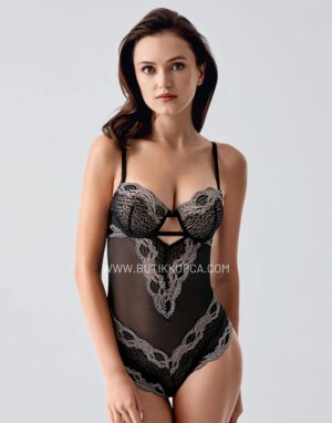 Alternative view of Destekli Body Suit Siyah 5104