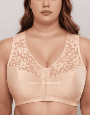 Alternative view of Önden Kopçalı Sırt Destekli Dantelli Toparlayıcı Minimizer Ten