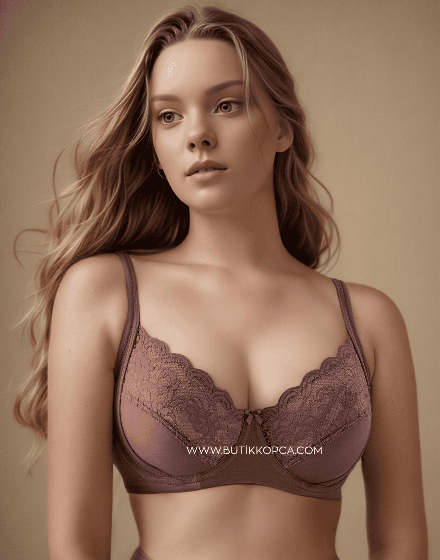 Yan Bariyerli Toparlayıcı&Minimizer Sütyen Mürdüm - Görsel 3