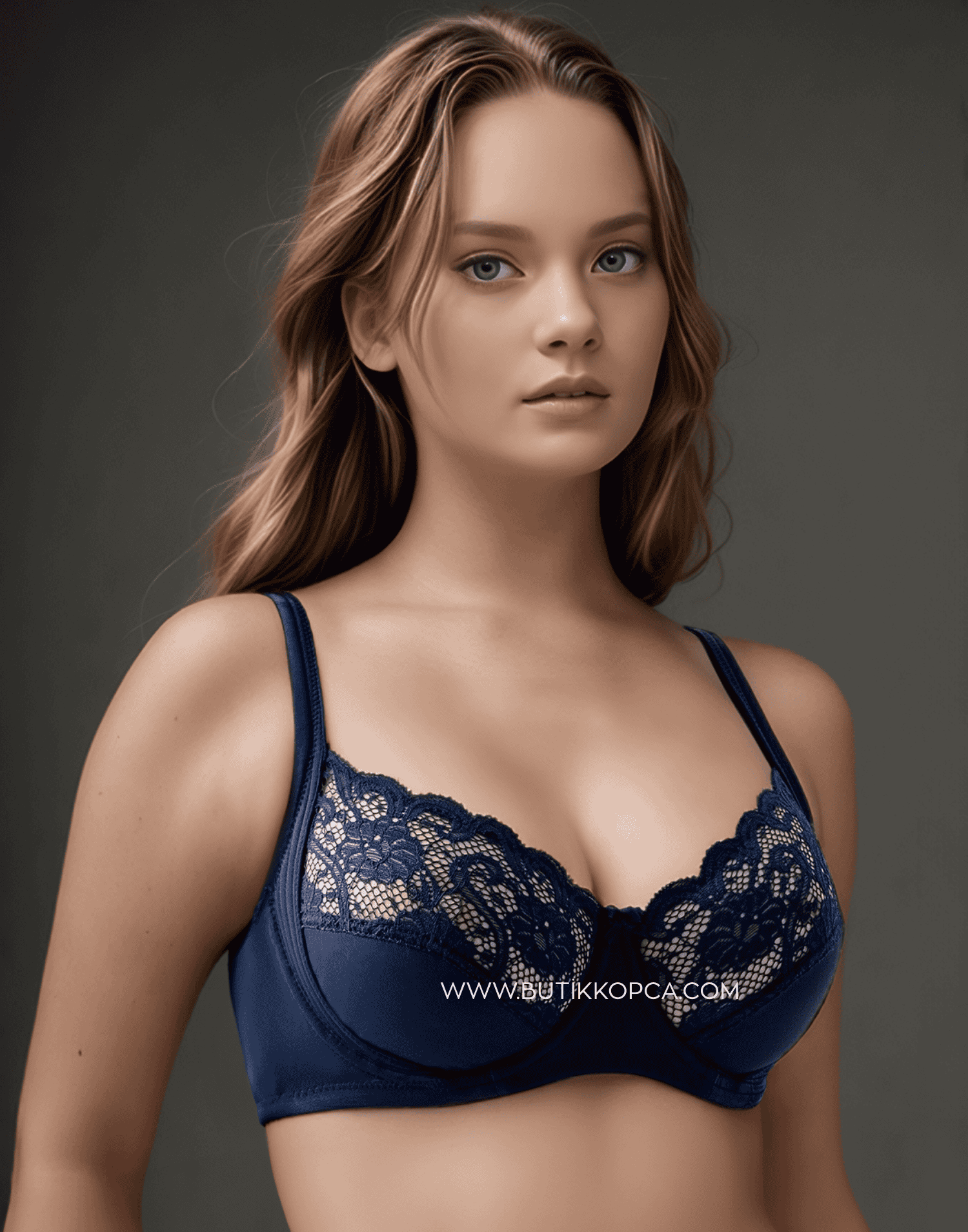 Yan Bariyerli Toparlayıcı&Minimizer Sütyen Lacivert - Görsel 3