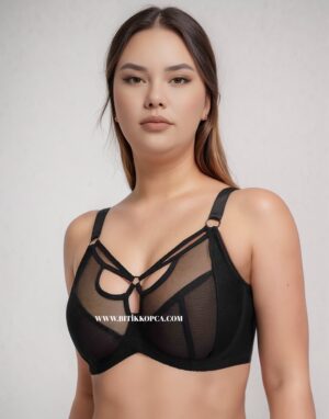 Yaka Detaylı Balenli Toparlayıcı Minimizer Siyah