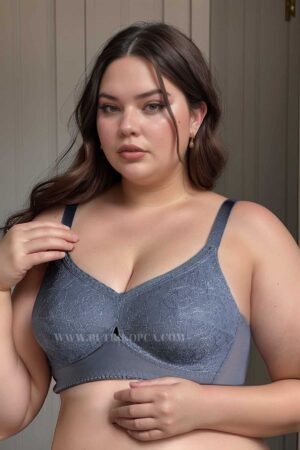 Alternative view of Muhteşem Balensiz Süngersiz 2 Beden İncelten Sırt ve Göğüs Şekillendirici Açık Mavi