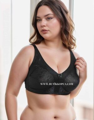 Alternative view of Minimizer Toparlayıcı Desenli Sıkı Kumaş Balensiz Siyah