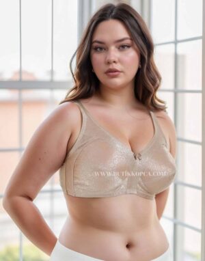 Alternative view of Minimizer Toparlayıcı Desenli Sıkı Kumaş Balensiz Karamel