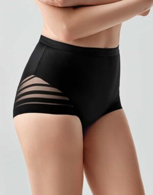 Alternative view of Korseli Günlük Yüksek Bel Toparlayıcı Külot Siyah