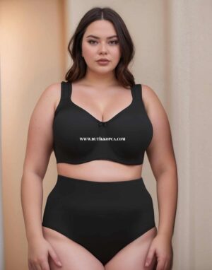 Alternative view of Silikon Yastık Askılı Minimizer Medikal Sütyen Siyah (Balenli & Balensiz)