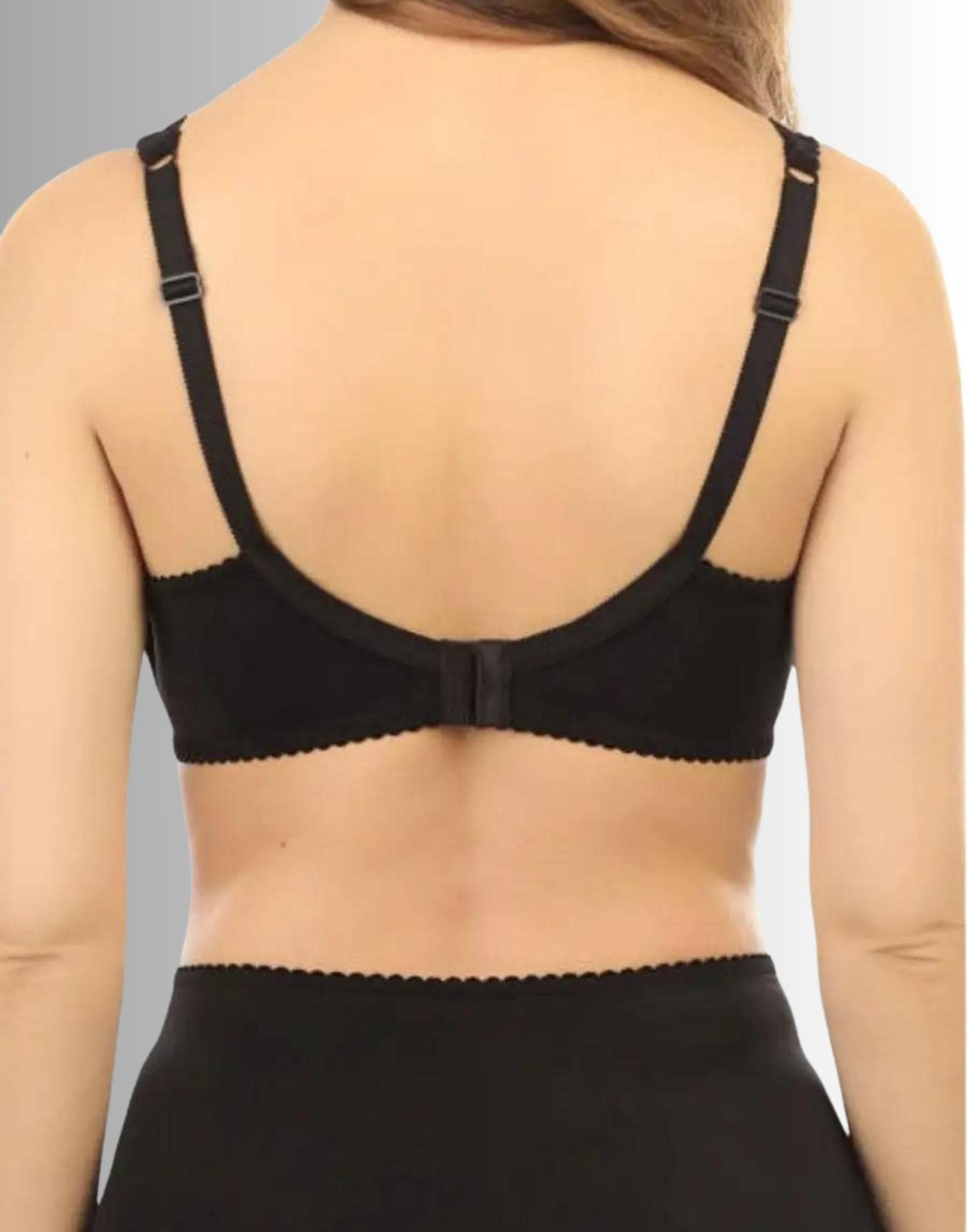 Süngersiz Minimizer Ekstra Rahat Micro Kumaş Balenli Toparlayıcı Siyah - Görsel 2