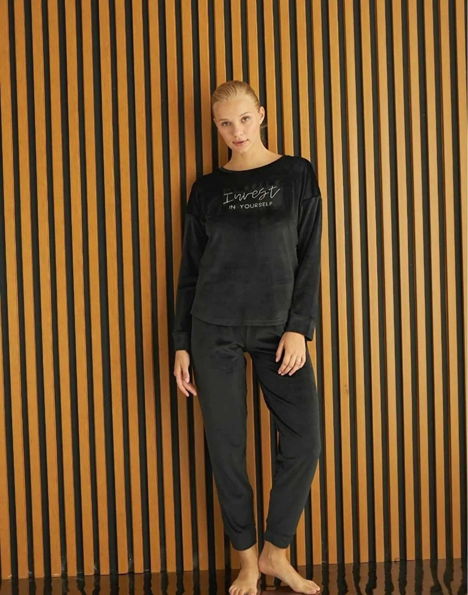 Soft Kadife Pijama Takımı 4200-34 - Görsel 3