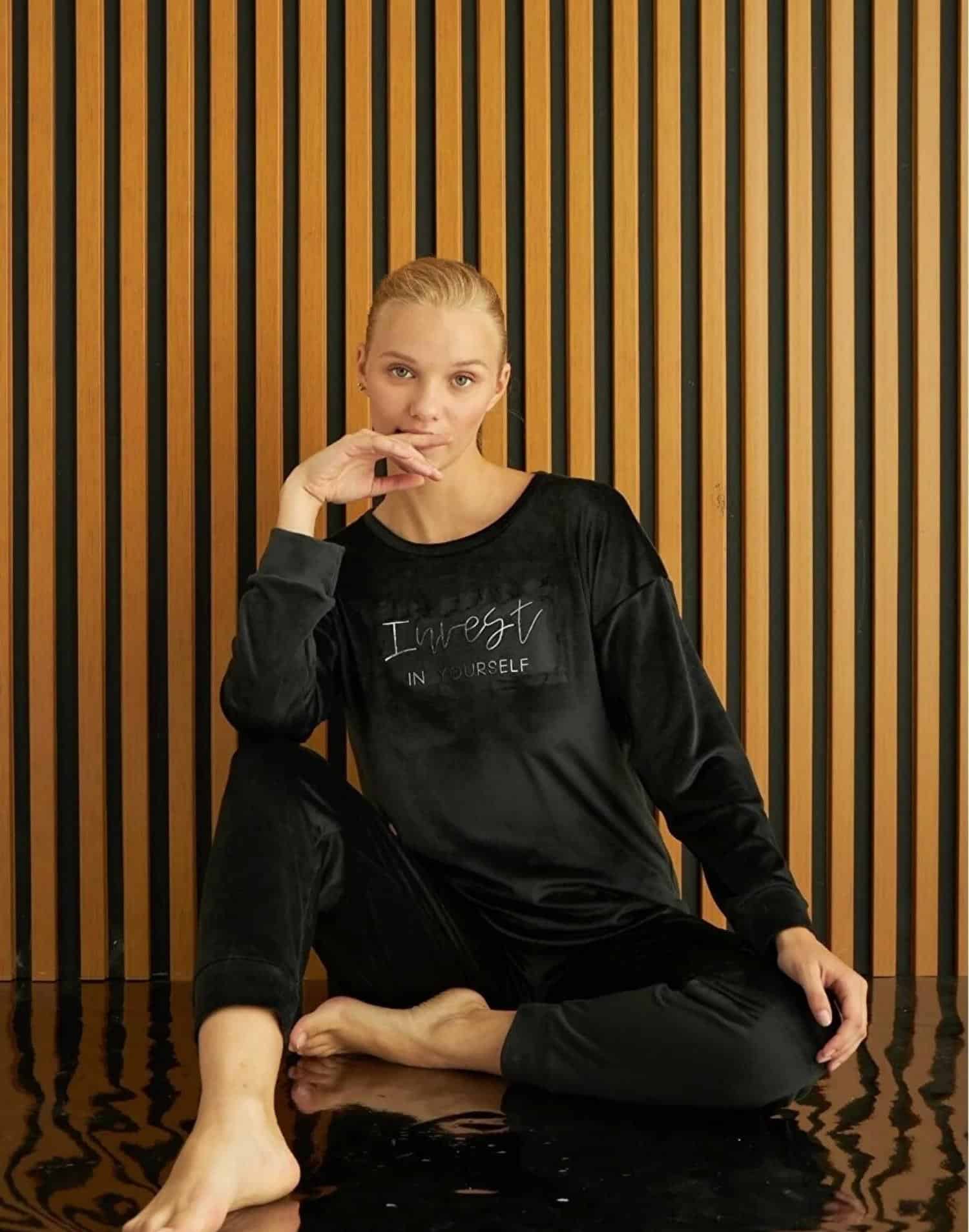 Soft Kadife Pijama Takımı 4200-34 - Görsel 4