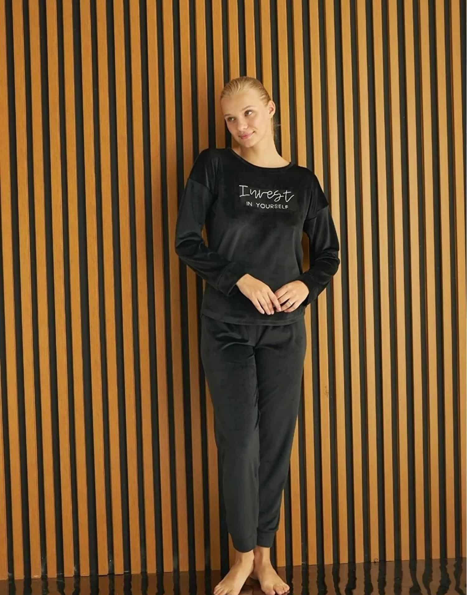 Soft Kadife Pijama Takımı 4200-34