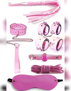 Alternative view of Fantezi 7 Parça Kırbaç-Kelepçe Seti