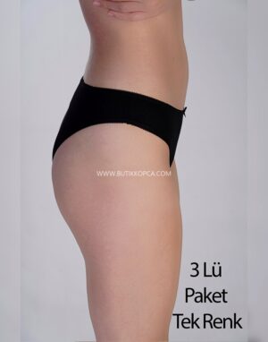 Alternative view of Brazilian Penye 3 lü Külot 3'lü Siyah