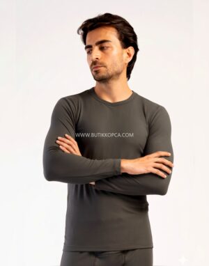 Alternative view of Erkek Uzun Kol Tek Üst Füme