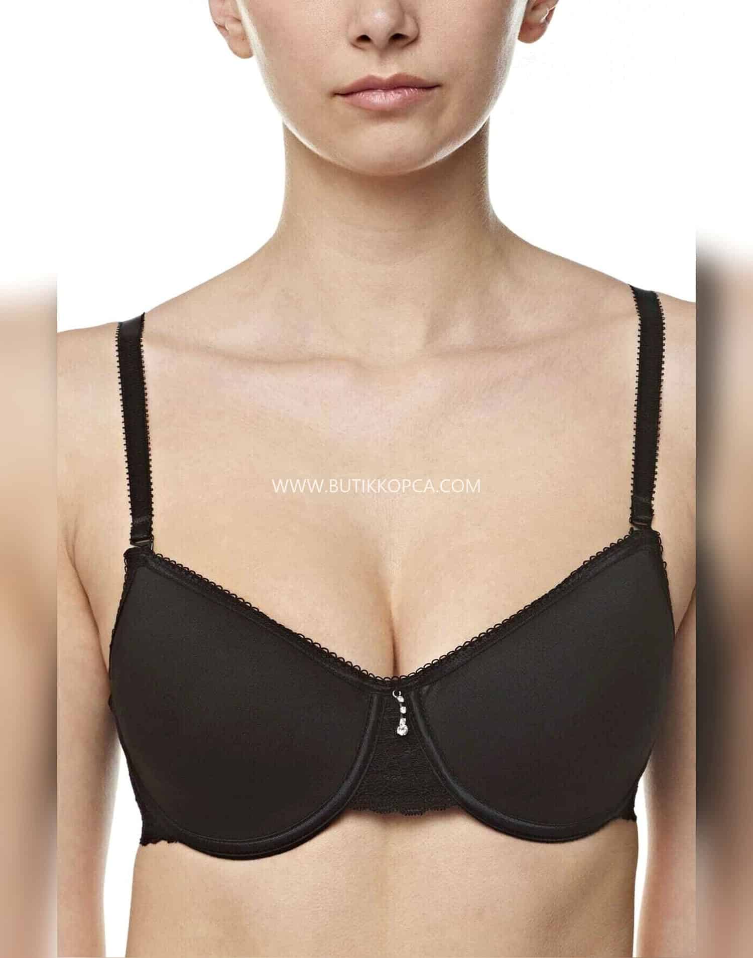 Balenli Basic Sütyen Siyah - Görsel 2