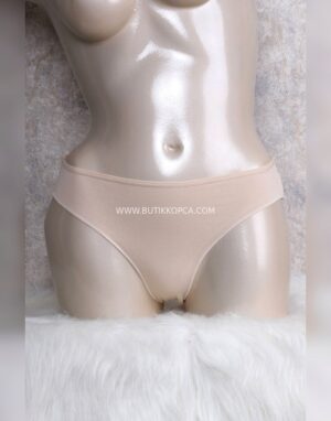 Pamuklu İz Yapmaz Düşük Bel Slip 3'lü Beyaz/Siyah/Ten Paket