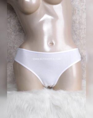 Pamuklu Düşük Bel Slip 3'lü Beyaz/Siyah/Ten Paket
