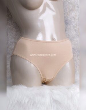 Pamuklu Yüksek Bel Slip 3'lü Beyaz/Siyah/Ten Paket