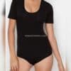 Kısa Kol Çıtçıtlı Body Siyah