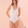 Dikişsiz Çıtçıtlı Body Korse Beyaz