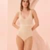 Dikişsiz Çıtçıtlı Body Korse Ten
