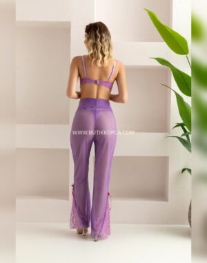 Bralet, Pantolon, String Takım Lila