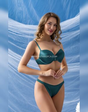 Sütyen Ve Slip Külot Takım Zümrüt
