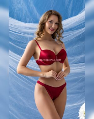 Sütyen Ve Slip Külot Takım Bordo