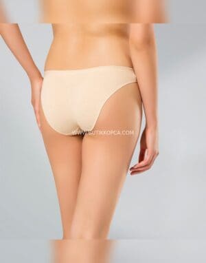 3’lü Kadın Elastan Bikini Beli Parlak – Ten