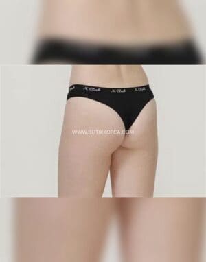 3’lü Elastan Kadın Brazıl – Siyah