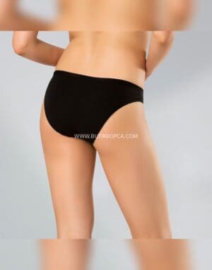 3’lü Kadın Elastan Bikini Beli Parlak – Siyah