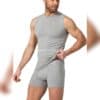 Erkek Bisiklet Yaka Body – Gri