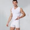 Erkek V Yaka Body – Beyaz